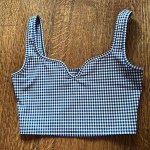 Reformation Eco-Move Gingham Bra